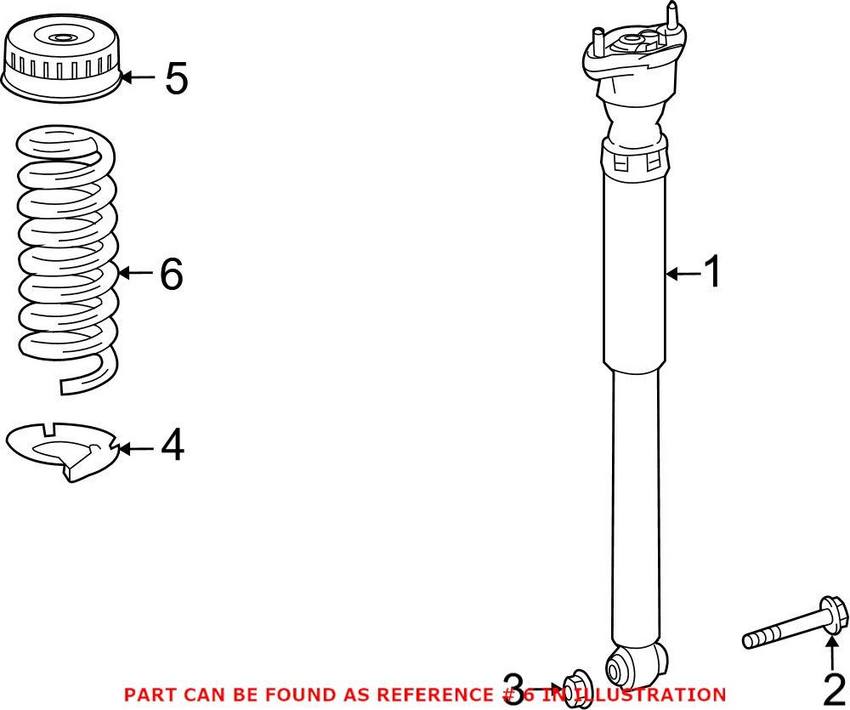 Mercedes Coil Spring - Rear 2123240504